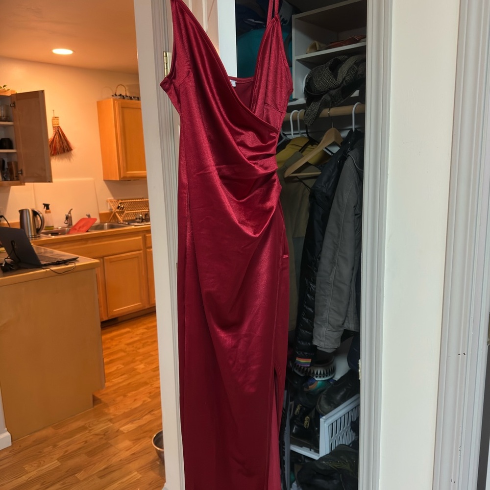 Elegant Red Evening Gown